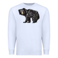 White Sloth Bear Premium Sweatshirt - LillyAllenDesigns