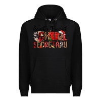 Black santa s favorite coffee school secretary Premium Hoodie - MaliasSmallBusiness
