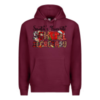Burgundy santa s favorite coffee school secretary Premium Hoodie - MaliasSmallBusiness