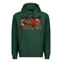 Sports Green santa s favorite coffee school secretary Premium Hoodie - MaliasSmallBusiness