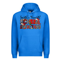 True Royal santa s favorite coffee school secretary Premium Hoodie - MaliasSmallBusiness