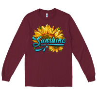 Burgundy sunshine Long Sleeve Tee - HRA Design Shop