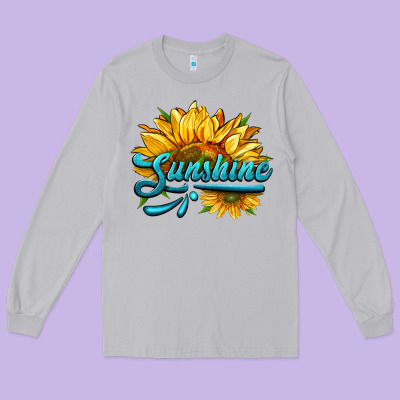 Sunshine Long Sleeve Tee Designed By Hra Design Shop