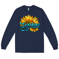 Navy sunshine Long Sleeve Tee - HRA Design Shop