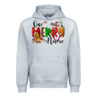 Heather Grey One Merry Nurse Urban Hoodie - LillyAllenDesigns