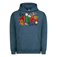 Pigment Midnight Navy One Merry Nurse Urban Hoodie - LillyAllenDesigns