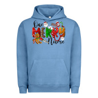 Pigment Pebble Blue One Merry Nurse Urban Hoodie - LillyAllenDesigns
