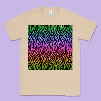 Tiger Glitter Seamless Pattern Classic Tee Designed By Bundleandbundleshop