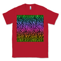 Red tiger glitter seamless pattern Classic Tee - BundleAndBundleShop
