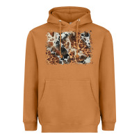 Meerkat cowhide leopard background Heavyweight Hoodie - BarkalooDesign