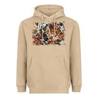 Mushroom cowhide leopard background Heavyweight Hoodie - BarkalooDesign