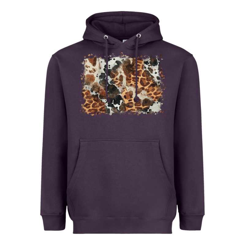 Cowhide Leopard Background Heavyweight Hoodie by BarkalooDesign | Teevron
