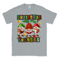 Heather Grey christmas with my gnomies Classic Tee - FaDigitalArtStudio