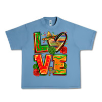 Pebble Blue love mexico Urban Heavy Tee - Zillion Design Studio
