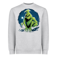 Heather Grey Grinch Heavyweight Sweatshirt - Unal Design
