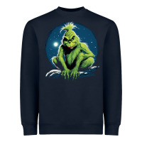 Navy Grinch Heavyweight Sweatshirt - Unal Design