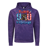 Cloud Purple thank you veteran Vintage Hoodie - MaliasSmallBusiness