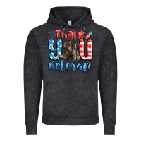 Vintage Black thank you veteran Vintage Hoodie - MaliasSmallBusiness