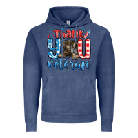 Vintage Denim thank you veteran Vintage Hoodie - MaliasSmallBusiness