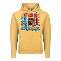 Vintage Mustard thank you veteran Vintage Hoodie - MaliasSmallBusiness