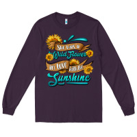 Plum she was a wild flower in love with the sunshine Long Sleeve Tee - HRA Design Shop