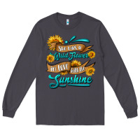 Smoke she was a wild flower in love with the sunshine Long Sleeve Tee - HRA Design Shop