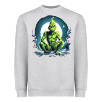 Heather Grey Grinch Heavyweight Sweatshirt - Unal Design