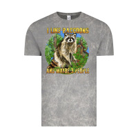Cloud Rock i like raccoons and 3 people Vintage Tee - BarkalooDesign