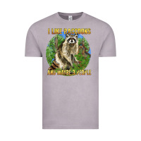Vintage Zinc i like raccoons and 3 people Vintage Tee - BarkalooDesign