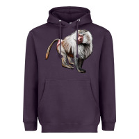 Plum baboon Heavyweight Hoodie - LillyAllenDesigns