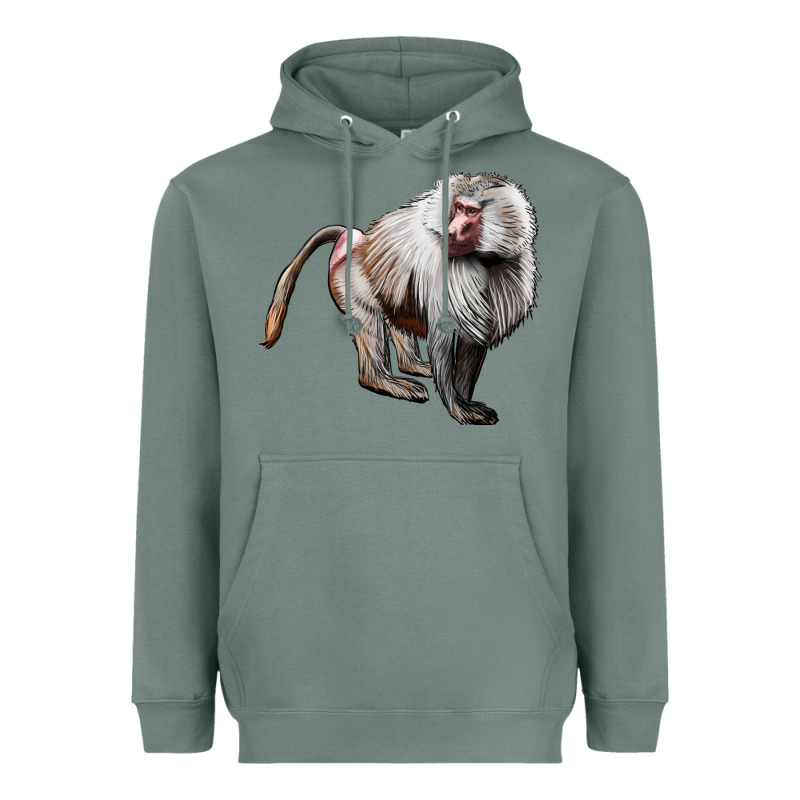 Baboon Heavyweight Hoodie by LillyAllenDesigns | Teevron