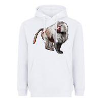 White baboon Heavyweight Hoodie - LillyAllenDesigns