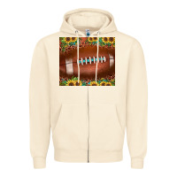 Sandshell football leopard turquoise sunflower Zipper Hoodie - JahusDesignShop