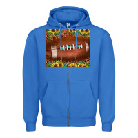 True Royal football leopard turquoise sunflower Zipper Hoodie - JahusDesignShop