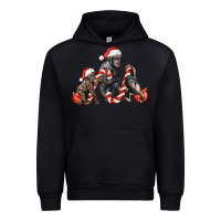 Foreset Green christmas chimpanzee and gorilla Urban Hoodie - LillyAllenDesigns