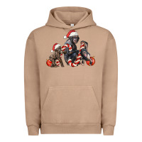 Pigment Burro christmas chimpanzee and gorilla Urban Hoodie - LillyAllenDesigns