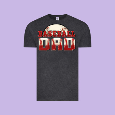 Baseball Dad Vintage Tee Designed By Zillion Design Studio