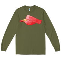 Army Green red softball visor fa element Long Sleeve Tee - FaDigitalArtStudio
