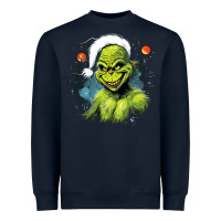 Navy Grinch Heavyweight Sweatshirt - Unal Design