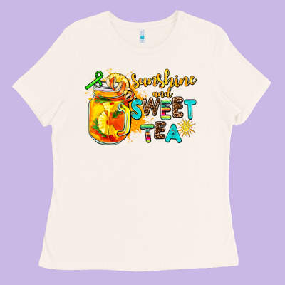 Sunshine And Sweet Tea Ladies Tee Designed By Adodesignshop