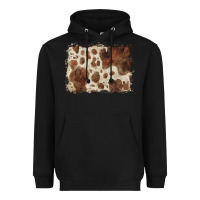 Black cowhide background Heavyweight Hoodie - BarkalooDesign