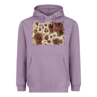 Lavender cowhide background Heavyweight Hoodie - BarkalooDesign
