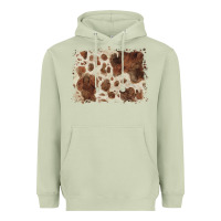 Matcha cowhide background Heavyweight Hoodie - BarkalooDesign