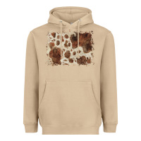Mushroom cowhide background Heavyweight Hoodie - BarkalooDesign