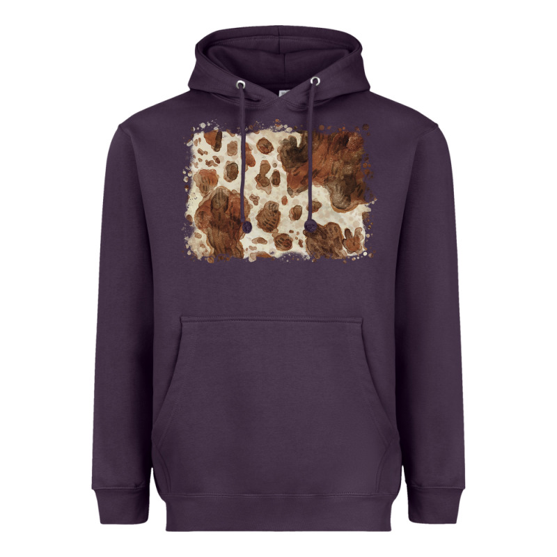 Cowhide Background Heavyweight Hoodie by BarkalooDesign | Teevron