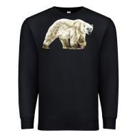 Black Polar Bear Premium Sweatshirt - LillyAllenDesigns