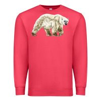 Cardinal Polar Bear Premium Sweatshirt - LillyAllenDesigns