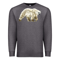Charcoal Heather Polar Bear Premium Sweatshirt - LillyAllenDesigns