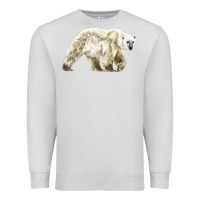 Dove Grey Polar Bear Premium Sweatshirt - LillyAllenDesigns