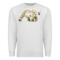 Oatmeal Heather Polar Bear Premium Sweatshirt - LillyAllenDesigns